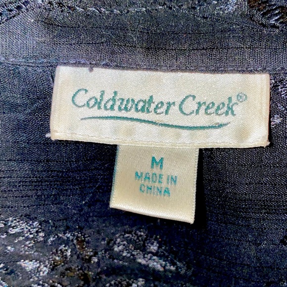 Coldwater Creek Button Down Floral Lightweight Top - Picture 5 of 6